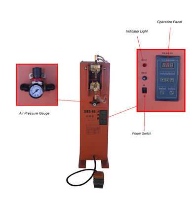 DN25 Αντίσταση 25KVA Rocker Arm Spot Welding Machine Foot Ενεργοποιημένο